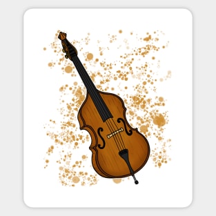 Double Bass Teacher Bassist String Musician Sticker